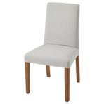 IKEA BERGMUND kumaş sandalye meşe görünümlü-orrsta açık gri - 99387738