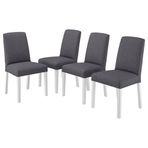 IKEA BERGMUND yemek sandalyesi seti beyaz-gunnared orta gri - 09481599