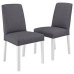 IKEA BERGMUND yemek sandalyesi seti beyaz-gunnared orta gri - 69481596