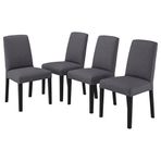 IKEA BERGMUND yemek sandalyesi seti siyah-gunnared orta gri - 59481587
