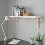 IKEA BERGSHULT duvar rafı beyaz-titrek kavak - 29326041