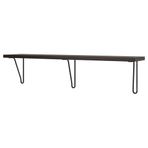 IKEA BERGSHULT/FÖRLAGGARE duvar rafı venge-siyah - 19562750