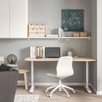IKEA BERGSHULT/GRANHULT duvar rafı beyaz-nikelaj kaplama - 29290933