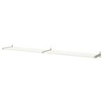 IKEA BERGSHULT/GRANHULT duvar rafı beyaz-nikelaj kaplama - 89290925