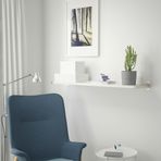IKEA BERGSHULT/GRANHULT duvar rafı beyaz-nikelaj kaplama - 99290816