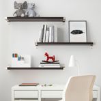 IKEA BERGSHULT/GRANHULT duvar rafı kombinasyonu venge-nikelaj kaplama - 79291077