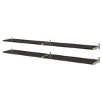 IKEA BERGSHULT/GRANHULT duvar rafı kombinasyonu venge-nikelaj kaplama - 89291091