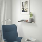 IKEA BERGSHULT/GRANHULT duvar rafı venge-gri - 39290819