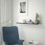 IKEA BERGSHULT/GRANHULT duvar rafı venge-nikelaj kaplama - 89290794