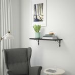 IKEA BERGSHULT/KROKSHULT duvar rafı venge-antrasit - 59326073