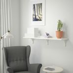 IKEA BERGSHULT/RAMSHULT duvar rafı beyaz - 99290623