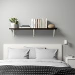 IKEA BERGSHULT/SANDSHULT duvar rafı venge-beyaz - 49326016
