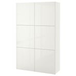 IKEA Besta 19057529 Parlak Cila Beyaz Dolap