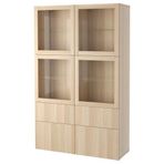 IKEA Besta 19196016 Şeffaf Cam Dolap