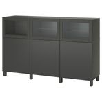 IKEA Besta 19508145 Koyu Gri Dolap