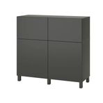 IKEA Besta 19555815 Koyu Gri Dolap