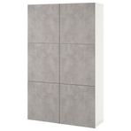 IKEA Besta 39421660 Beyaz-Açık Taş Dolap