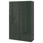 IKEA Besta 39421684 Venge-Parlak Cila Koyu Zeytin Yeşili Dolap