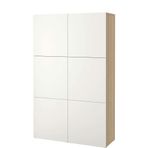 IKEA Besta 69071504 Beyaz Meşe Görünümlü Dolap