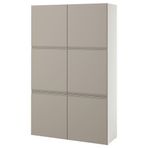 IKEA Besta 99569352 Beyaz-Bej Dolap