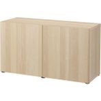 IKEA Besta Dolap Kombinasyonu Ağartılmış Meşe Görünümlü 120 x 42 x 65 cm Lappvıken