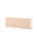 IKEA BESTA dolap kombinasyonu beyaz-huş kaplama - 79421738