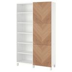 IKEA BESTA dolap kombinasyonu beyaz-meşe kaplama - 09421708