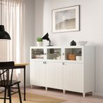 IKEA BESTA dolap kombinasyonu beyaz-şeffaf cam - 99384339