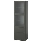 IKEA BESTA dolap kombinasyonu koyu gri - 29508135