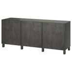 IKEA BESTA dolap kombinasyonu koyu gri - 49508059
