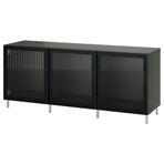 IKEA BESTA dolap kombinasyonu koyu gri - 49508078