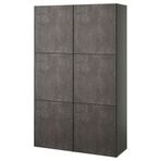 IKEA BESTA dolap kombinasyonu koyu gri - 49508139