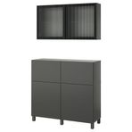 IKEA BESTA dolap kombinasyonu koyu gri - 59555823