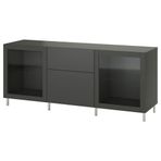 IKEA BESTA dolap kombinasyonu koyu gri - 89508104