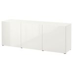 IKEA BESTA dolap kombinasyonu parlak cila-beyaz - 29324990