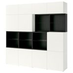IKEA BESTA dolap kombinasyonu venge-beyaz - 89612087