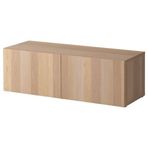 IKEA BESTA dolap ünitesi ağartılmış meşe görünümlü - 19047432