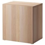 IKEA BESTA dolap ünitesi ağartılmış meşe görünümlü - 49047548