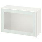 IKEA BESTA dolap ünitesi beyaz-buzlu cam - 19489081