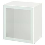 IKEA BESTA dolap ünitesi beyaz-buzlu cam - 99489124