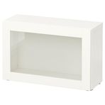 IKEA BESTA dolap ünitesi beyaz-şeffaf cam - 79046707