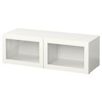 IKEA BESTA dolap ünitesi beyaz-şeffaf cam - 99047659