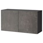 IKEA BESTA dolap ünitesi venge-koyu gri - 29426154