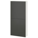 IKEA BESTA duvar dolabı beyaz-koyu gri - 99575503