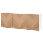 IKEA BESTA duvar dolabı beyaz-meşe kaplama - 49417865