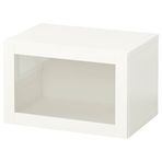IKEA BESTA duvar dolabı beyaz-şeffaf cam - 09429691