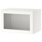 IKEA BESTA duvar dolabı beyaz-şeffaf cam - 19430868