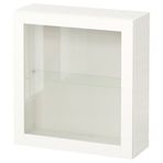 IKEA BESTA duvar dolabı beyaz-şeffaf cam - 29429666