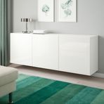 IKEA BESTA duvar dolabı parlak cila-beyaz - 99412484