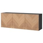 IKEA BESTA duvar dolabı venge-meşe kaplama - 19424117